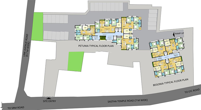 Master Plan of Veegaland Petunia And Begonia in Kaloor, Kochi - Image 278075
