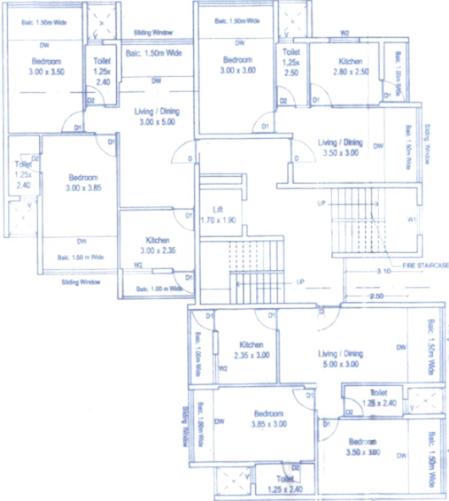 Floor Plan of Zion Celestial in Vasco Da Gama, Goa - Image 233164