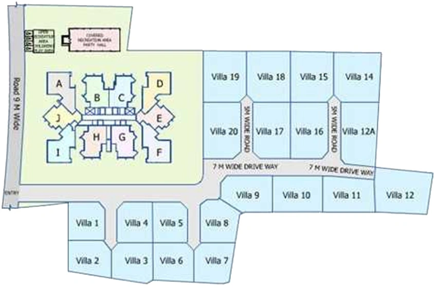 Master Plan of DD Tudor Villas in Vaduthala, Kochi - Image 273178