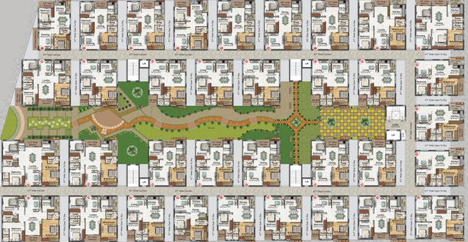 Floor Plan of Dinesh Auric in Bachupally, Hyderabad - Image 124745