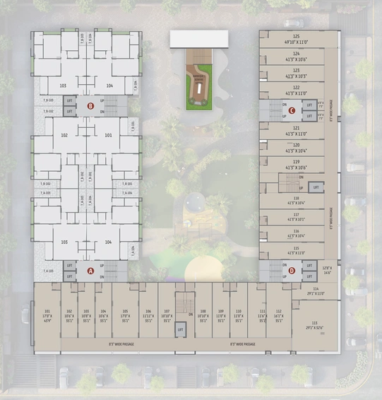 Master Plan of Rajshree Regalia in Jagatpur, Ahmedabad - Image 126282