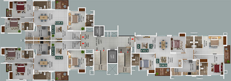 Floor Plan of Arya Bhangy Centara in Vyttila, Kochi - Image 277195