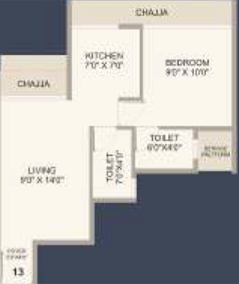 1 BHK Flat in Shreeji Neelkanth in Pushpak Nagar, Navi Mumbai - Image 840558