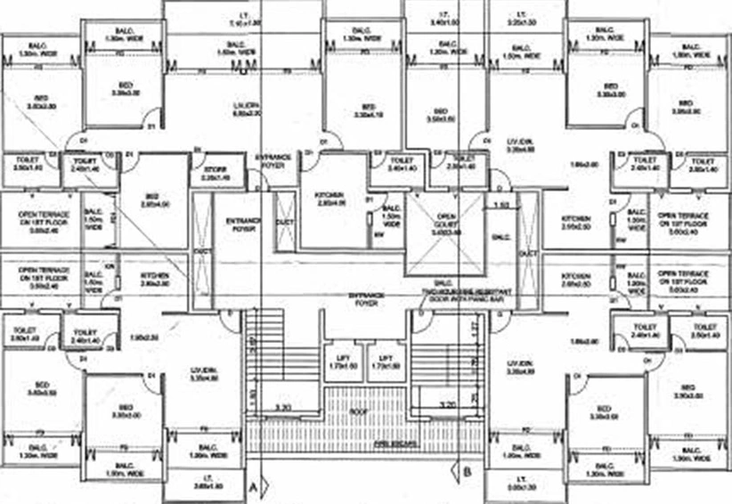 Floor Plan of Cityscape Citrine in Margao, Goa - Image 230543