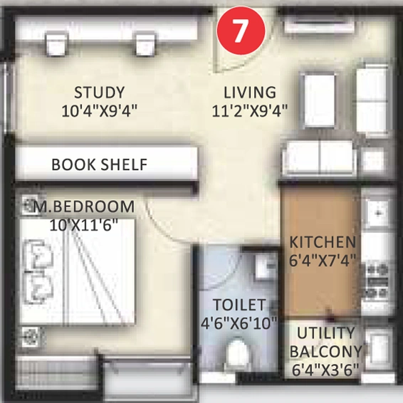 1 BHK Flat in Canny Forest Edge in Bachupally, Hyderabad - Image 793981