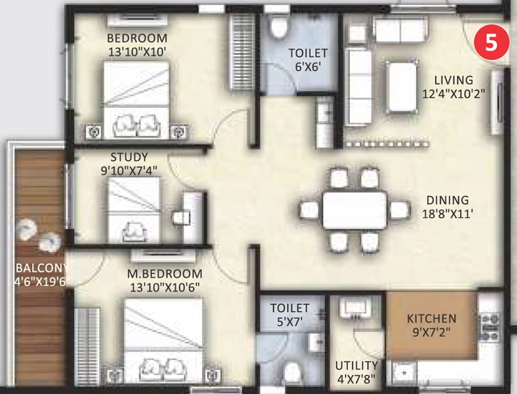 2.5 BHK Flat in Canny Forest Edge in Bachupally, Hyderabad - Image 793983