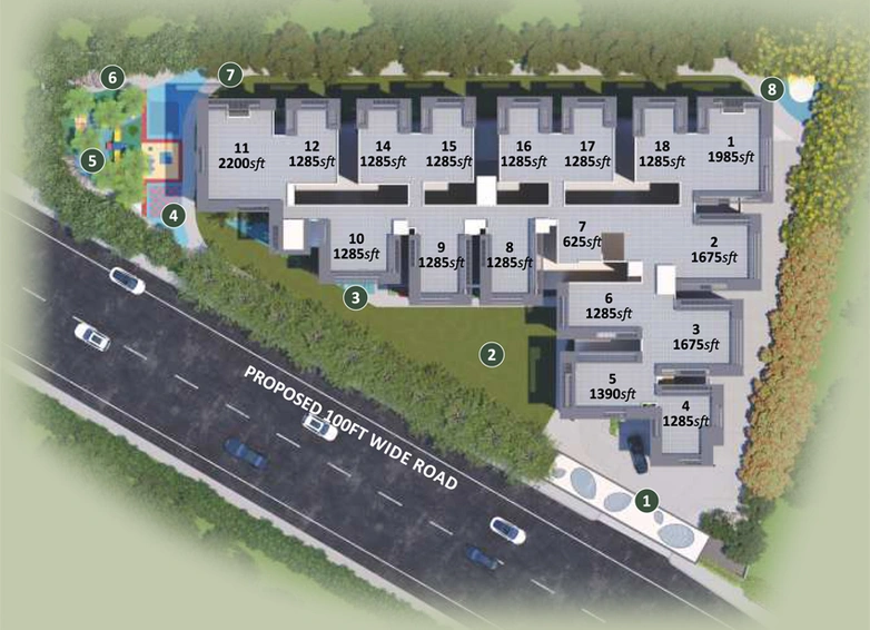 Master Plan of Canny Forest Edge in Bachupally, Hyderabad - Image 126114