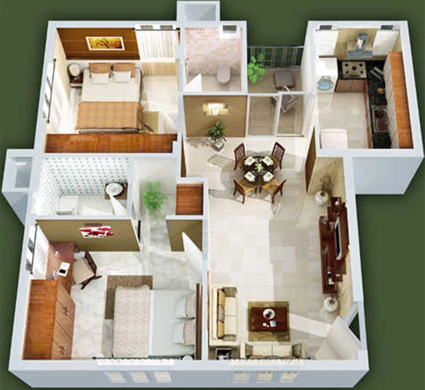 2 BHK Flat in Oxoniya Infocity Windgate in Kakkanad, Kochi - Image 857336
