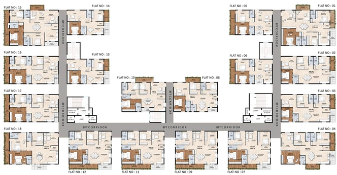 Floor Plan of Navya Uvera Heights in LB Nagar, Hyderabad - Image 124806