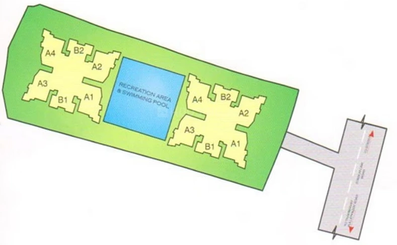 Floor Plan of Kent Hail Garden in Kaloor, Kochi - Image 273910