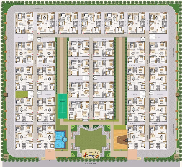 Master Plan of Nestila Aravindam in Bachupally, Hyderabad - Image 126122