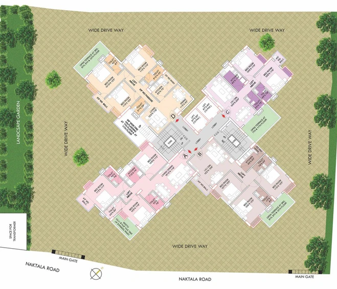Master Plan of Aspirations Orchid in Garia, Kolkata - Image 235982