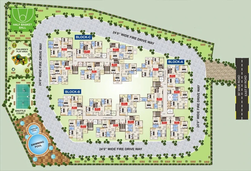 Master Plan of Panchmukhi Paradise in EM Bypass, Kolkata - Image 237267