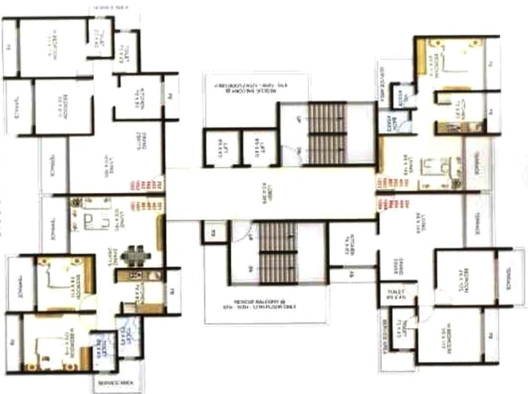 Floor Plan of Varsha Balaji Crest in Panvel, Navi Mumbai - Image 259349