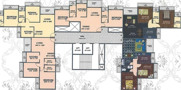 Floor Plan of Satyam Majestic in Ulwe, Navi Mumbai - Image 256685
