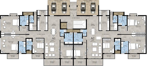 Floor Plan of Ashray Chrysalis Phase 2 in Nerul, Goa - Image 232302