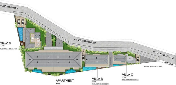 Master Plan of Ashray Chrysalis Phase 2 in Nerul, Goa - Image 232303