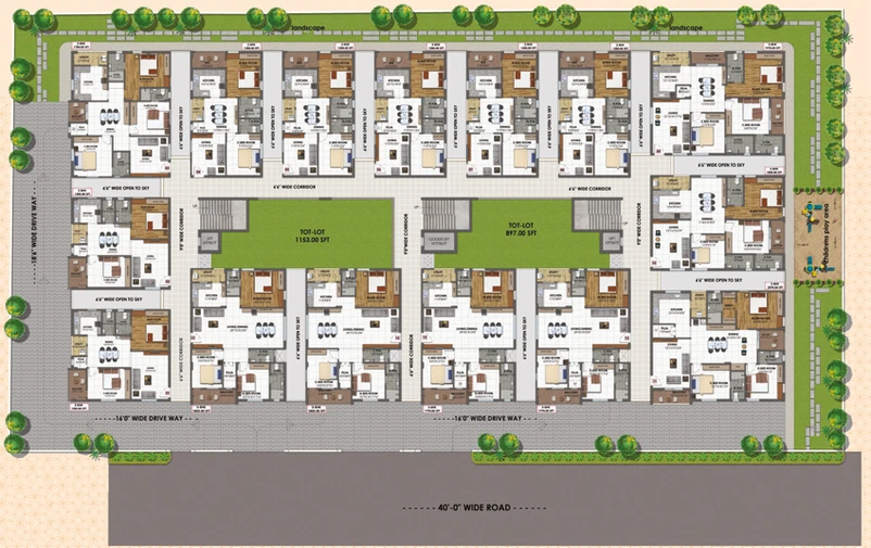 Master Plan of SM Classe in Chandanagar, Hyderabad - Image 126129