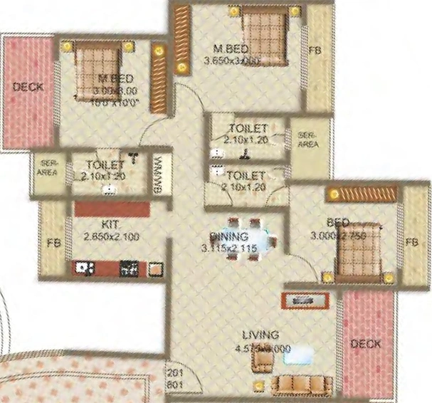 3 BHK Flat in Tricity Pride in Ulwe, Navi Mumbai - Image 843875