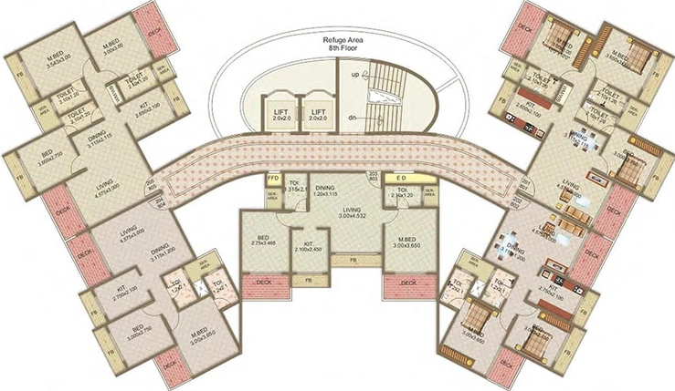 Floor Plan of Tricity Pride in Ulwe, Navi Mumbai - Image 258747