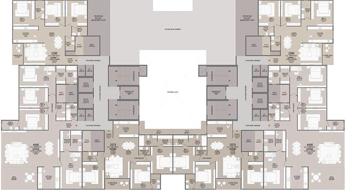 Floor Plan of Platinum The Reserve in Kharghar, Navi Mumbai - Image 253828