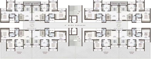 Floor Plan of Platinum Venecia in Nerul, Navi Mumbai - Image 253849