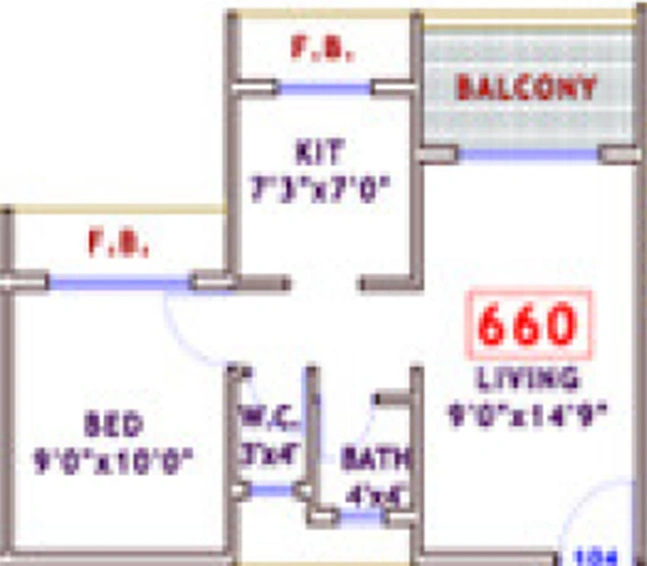 1 BHK Flat in Platinum Liviano in Kamothe, Navi Mumbai - Image 841093