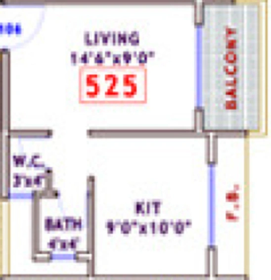 1 RK Studio Apartment in Platinum Liviano in Kamothe, Navi Mumbai - Image 841092