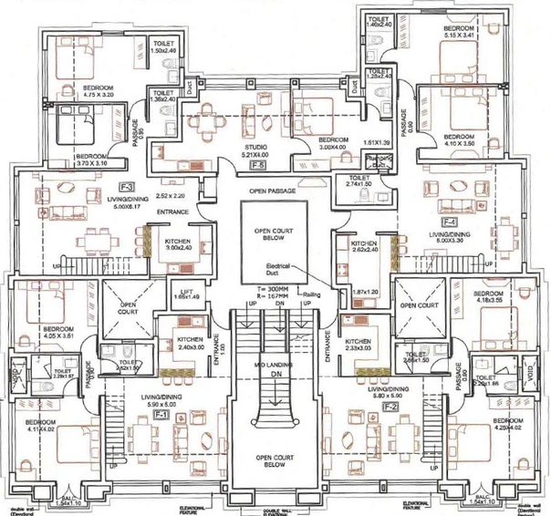 Floor Plan of Bennet Tudor House in Assagao, Goa - Image 233115