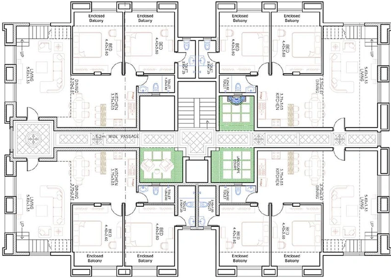 Floor Plan of Bennet Grosvenor House in Assagao, Goa - Image 233148