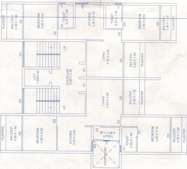 Floor Plan of Manas Miramar Towers in Panjim, Goa - Image 235482
