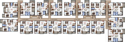 Floor Plan of Mythri Square in Whitefield, Bangalore - Image 124912
