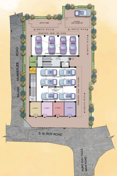 Master Plan of Sun Rudra in Behala, Kolkata - Image 237443