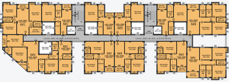 Floor Plan of Sun Pushpakalay in Barasat, Kolkata - Image 237428