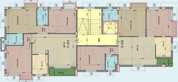 Floor Plan of Sun Glee in Kasba, Kolkata - Image 237342