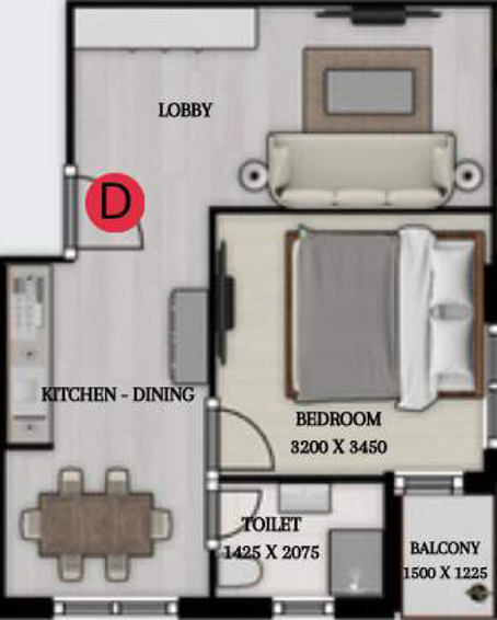 1 BHK Flat in Sun Delight in Behala, Kolkata - Image 838050