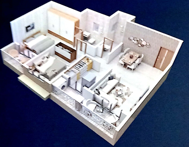2 BHK Flat in Sai Shri Narayana in Taloja, Navi Mumbai - Image 584007