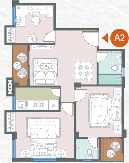 2 BHK Flat in Realtech Rajos in New Town, Kolkata - Image 838043