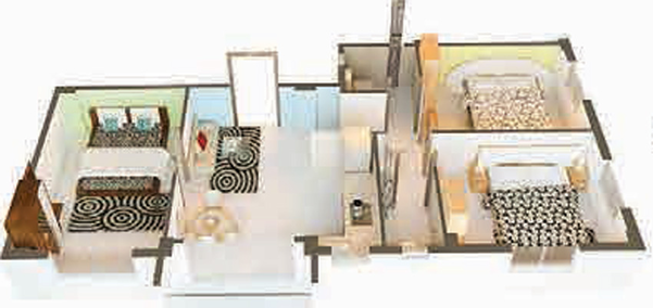 3 BHK Flat in Realtech Alpana in New Town, Kolkata - Image 838359