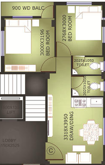 2 BHK Flat in Realtech Maya Phase 2 in Rajarhat, Kolkata - Image 838396