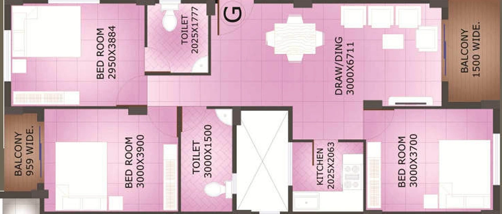 3 BHK Flat in Realtech Gharoa in Rajarhat, Kolkata - Image 838379