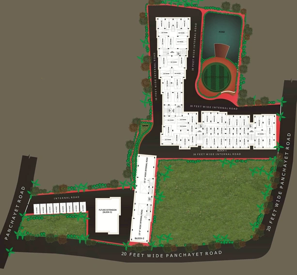Master Plan of Realtech Gharoa in Rajarhat, Kolkata - Image 238167