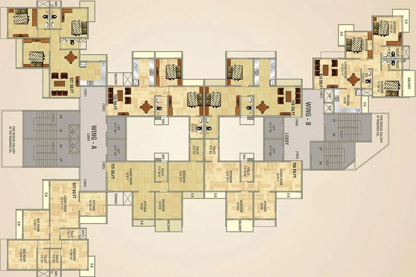 Floor Plan of National Harmony in Panvel, Navi Mumbai - Image 247169