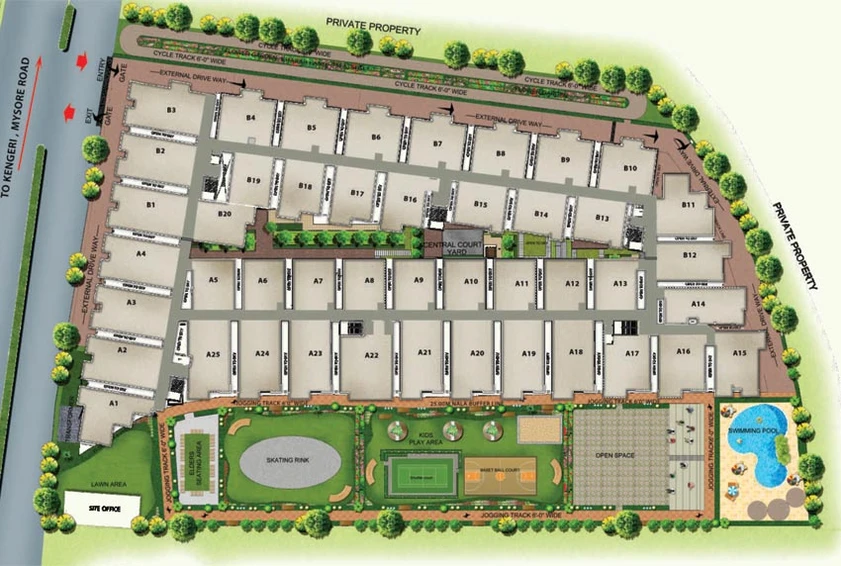 Master Plan of Grihamithra GMC One in Kengeri, Bangalore - Image 127356