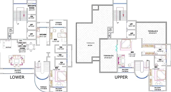 4 BHK Penthouse in National Sea Queen Heritage in Sanpada, Navi Mumbai - Image 843629