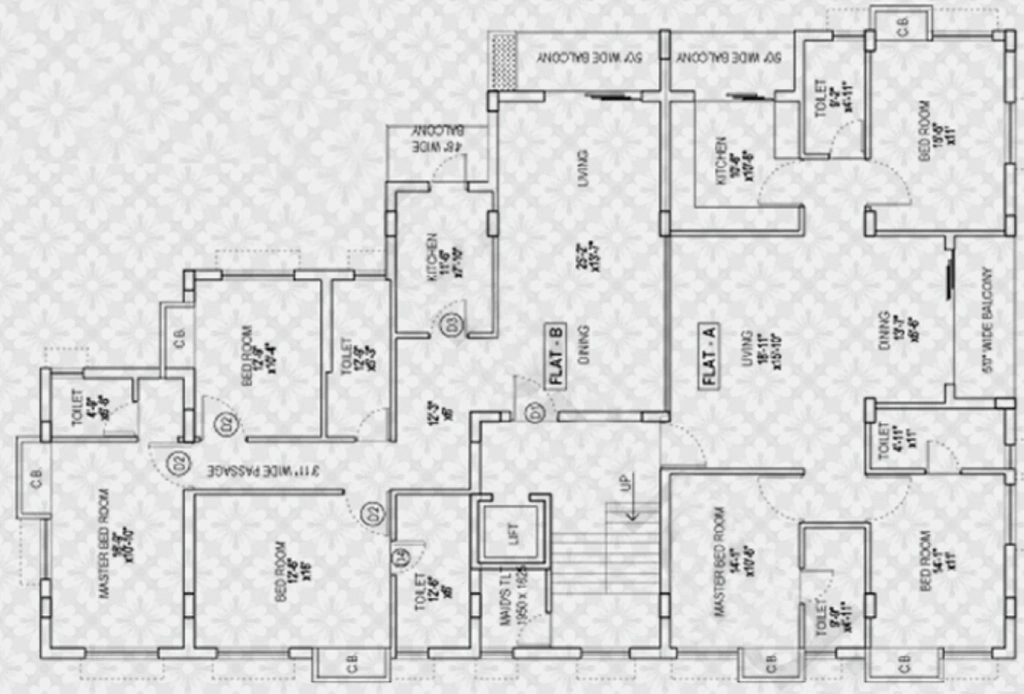 Floor Plan of Prudent Jaishree in Hastings, Kolkata - Image 239647