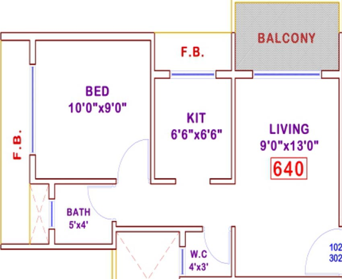 1 BHK Flat in LK Laxmi Heights in Kharghar, Navi Mumbai - Image 839954