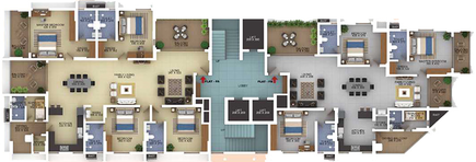 Floor Plan of Noel The Feather in Kakkanad, Kochi - Image 260251