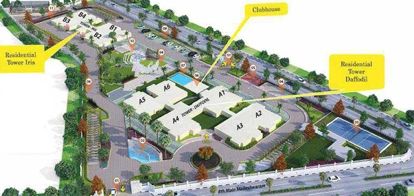 Master Plan of Salarpuria Luxuria in Malleshwaram, Bangalore - Image 274430