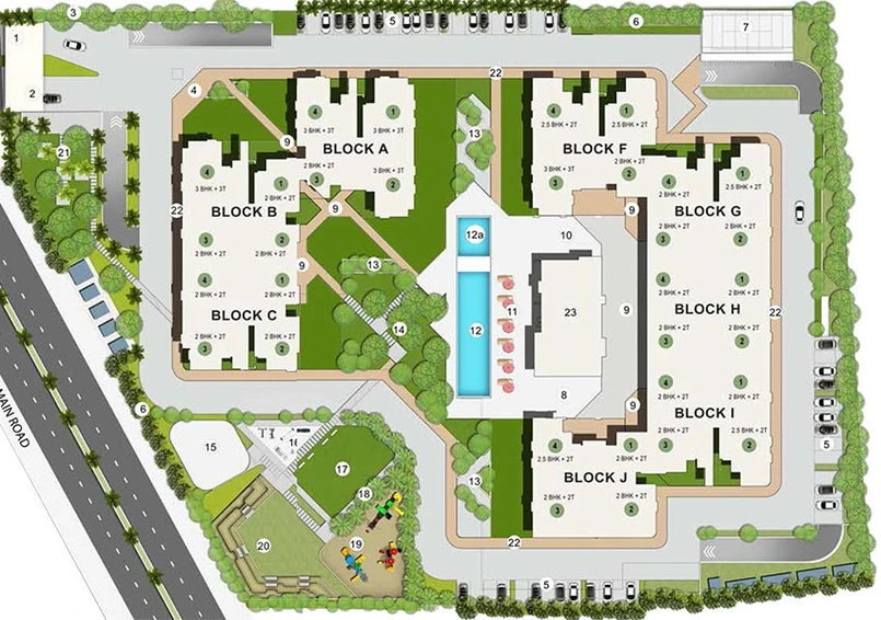 Master Plan of Salarpuria Laurel Heights in Jalahalli, Bangalore - Image 274416